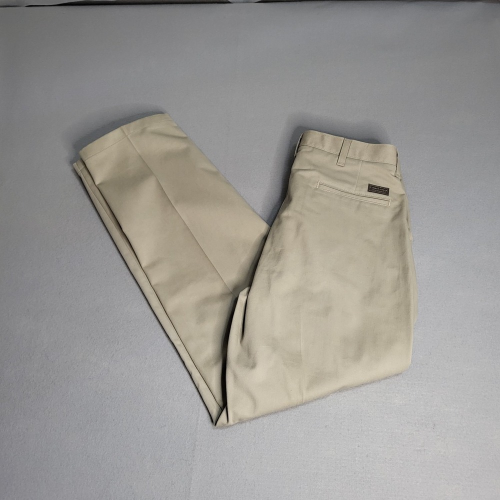NWT Timber Creek By Wrangler Khaki Chino Pants Wrinkle Free‎ Men's 34x32